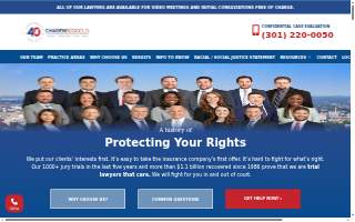 ChasenBoscolo Injury Lawyers website