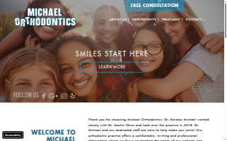 Michael Orthodontics website