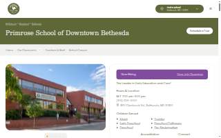 Primrose School of Downtown Bethesda website