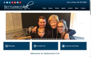 Settlement Ink website