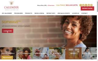 Callender Dermatology and Cosmetic Center of Bowie website