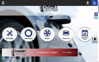 Chaney Tire & Auto Bowie website