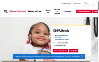 Children's National Pediatricians & Associates Bowie website