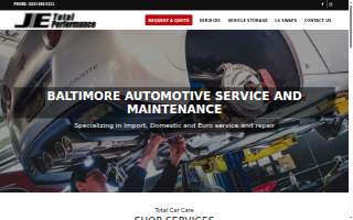JE Import Performance Inc of Bowie website