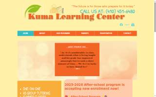 Kuma Learning Center of Bowie website