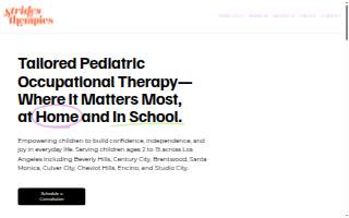 Strides Therapy & Educational Services website