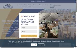 AAA Party Rentals of Calverton website