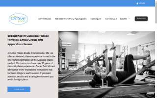 Active Pilates Studio website