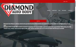 Diamond Auto Body of Calverton website