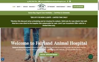 Fairland Animal Hospital of Calverton website