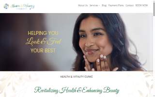 Health & Vitality Clinic website