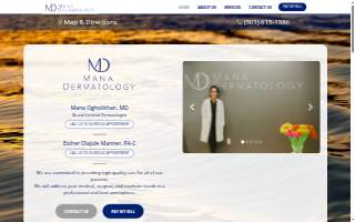 Mana Dermatology of Calverton website