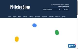 PC Retro Shop website