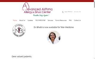 Asthma Allergy & Sinus Center website