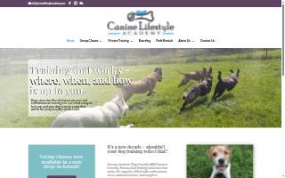 Canine Lifestyle Academy website