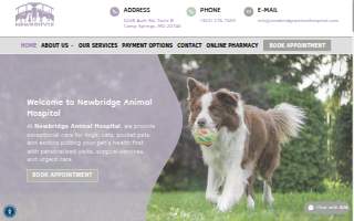 Newbridge Animal Hospital website