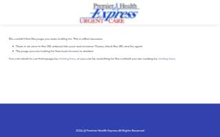 Premier Health Express Urgent Care-Camp Springs website
