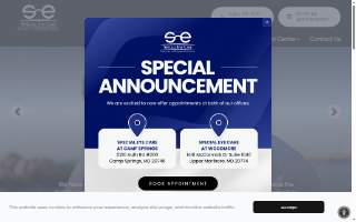 Special Eye Care of Camp Springs website