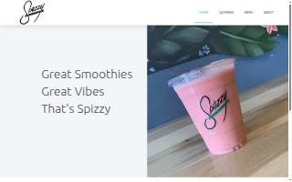 Spizzy Smoothies and Teas website