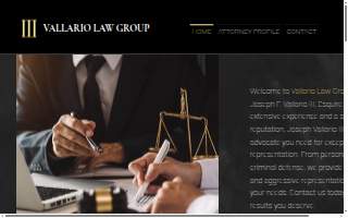 The Vallario Law Group website
