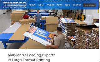 Timsco Graphics website