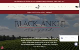 Black Ankle Vineyards of Carney website