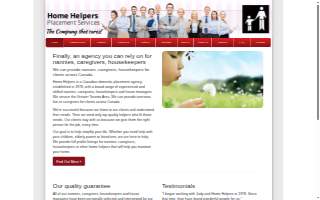 Home Helpers Home Care of Olney website
