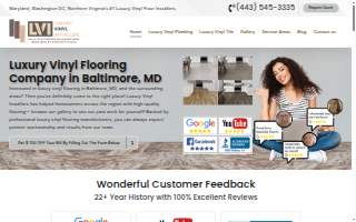 Luxury Vinyl Installers website
