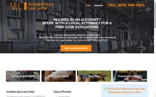 The Accident Injury Law Center website