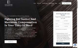 Baltimore Accident Law website