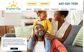 Brighter Day Psychiatry website