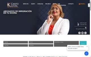 Canto Legal - Immigration Attorneys of Catonsville website