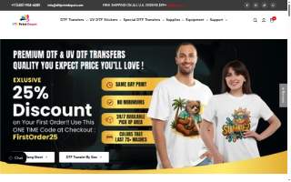 DTF Print Depot website
