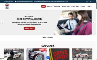 Good Drivers Academy website