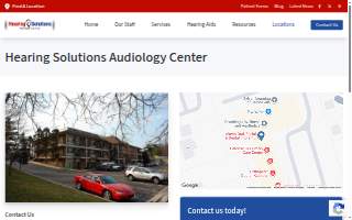 Hearing Solutions Audiology Center website