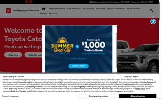 Heritage Toyota Catonsville website
