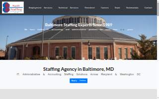 Swift Staffing of Arbutus website