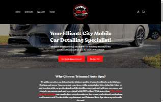 Trimmed Auto Spa of Catonsville website