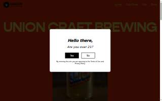 Union Craft Brewing website