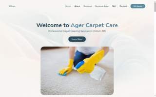 Ager Carpet Care website