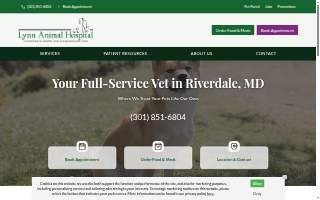 Lynn Animal Hospital of Chillum website