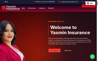 Yasmin Insurance Agency of Langley Park website