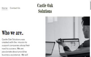 Castle Oak Solutions website