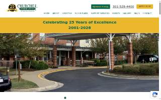 Churchill Senior Living website