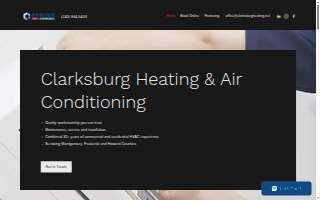 Clarksburg Heating website