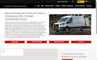 Criswell Commercial Trucks website