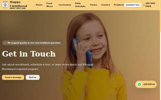 Happy childhood Family Childcare website