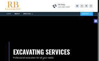 R & P Backhoe Services website