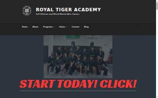 Royal Tiger Academy MMA Self Defense Martial arts of Clarksburg website