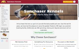 Sunchaser Kennels website